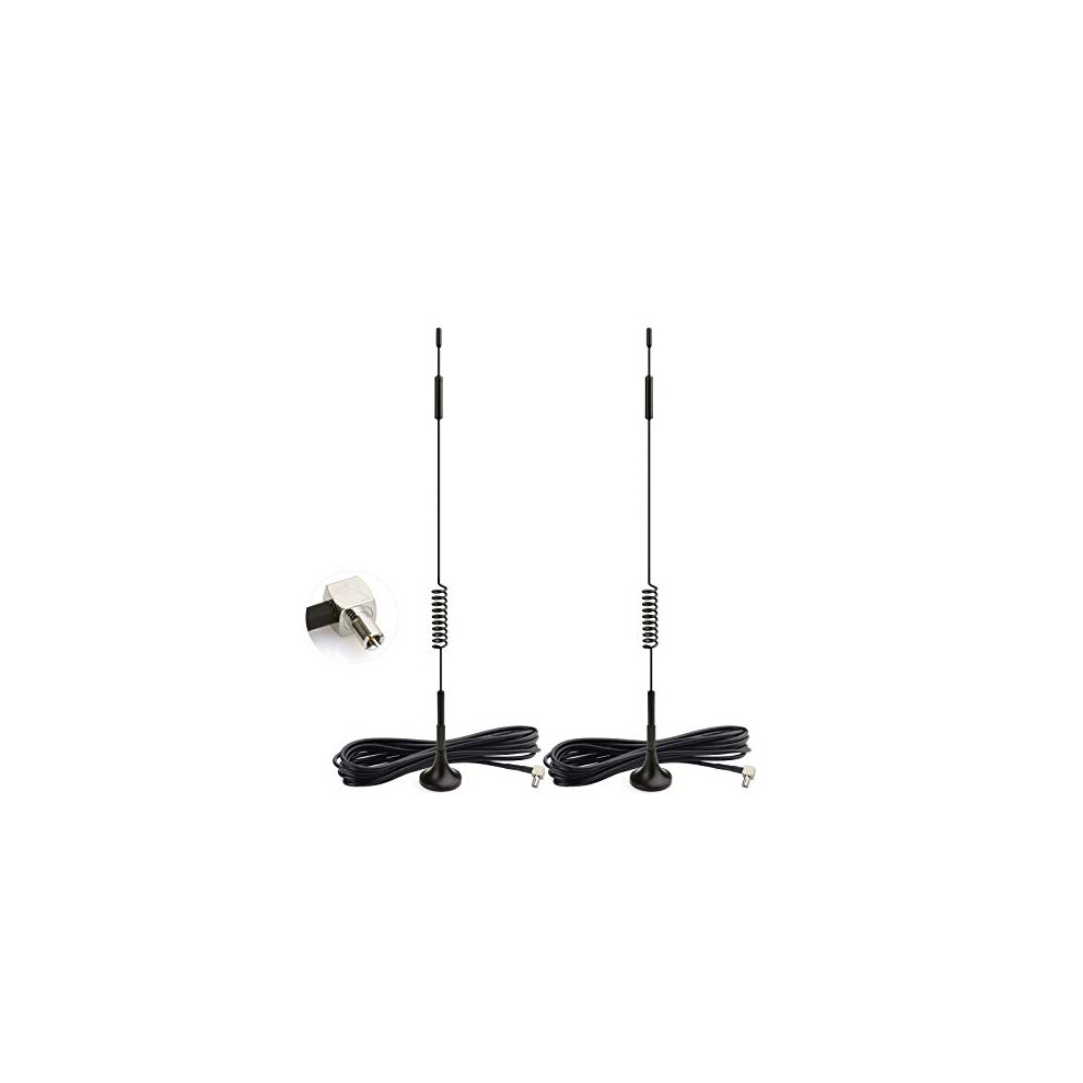 4G Lte Antenna Ts9 Aerial 7Dbi Magnetic Base External Network Antenna (2-Pack) Compatible With Vodafone Ee O2 Three Netgear Huawei Mifi Hotspot Router 790404667335