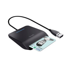 Primo Smart ID Card Reader, DNI, FIPS 201, FIPS TAA and ISO 7816 Class A, B, C Compliant, 100cm Cable, Spanish/Portuguese/Italian, Secure Login, USB