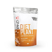 Nutrition Diet Plant, Vegan Protein Powder Plant Based, Salted Caramel, High Plant Protein, 20 Servings Per 500g Bag