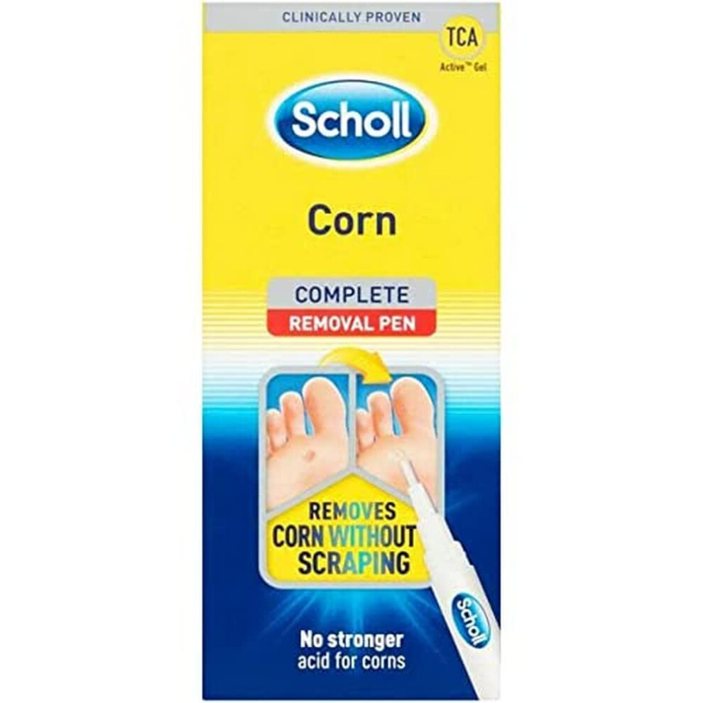 Corn Removal Pen - Clinically Proven Corn Remover, Pain-Free Treatment with TCA Active Gel for Complete Corn Removal, 1 Pen