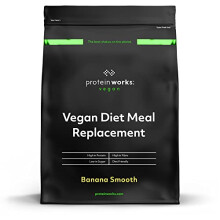 - Vegan Diet Meal Replacement Shake | Nutritionally Complete 250 Calorie Meal | Vegan Meal Shake | Plant Based Meal | 14 Servings | Banana Smooth |