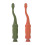 Toddler Toothbrush, Dinosaur, Green and Orange, 2-Pack 12