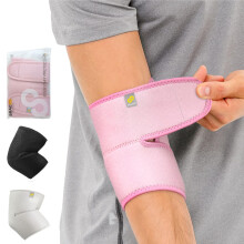Elbow Support, Reversible Neoprene Support Brace for Joint, Arthritis Pain Relief, Tendonitis, Sports Injury Recovery, ES10, Pink, 1 Count