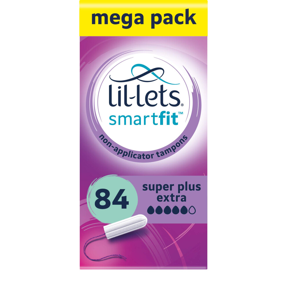 Non-Applicator Super Plus Extra Tampons X 84 | 6 Packs of 14 | Very Heavy Flow