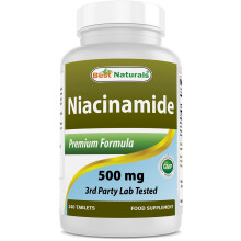 Best Naturals, Niacinamid, 500 mg, 240 Tabletten