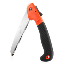 Folding Pruning Saw, Premium Folding Hand Saw with Secure Lock Comfort Soft Grip for Garden or Tree Pruning, Camping, Wood Working, Rugged Durable