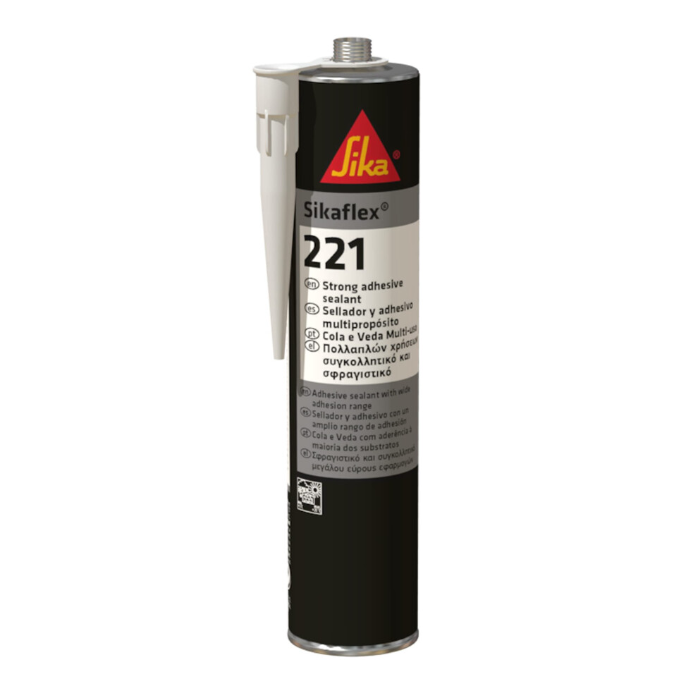 Sikaflex 221 Adhesive Sealant, Black, 300 ml