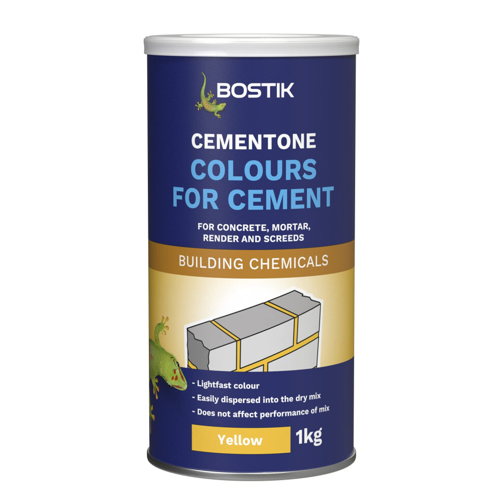Colours for Cement, For Concrete, Mortar, Render and Screeds, Available in 5 Intermixable Colours, For Interior and Exterior Use, Colour: Yellow, Size