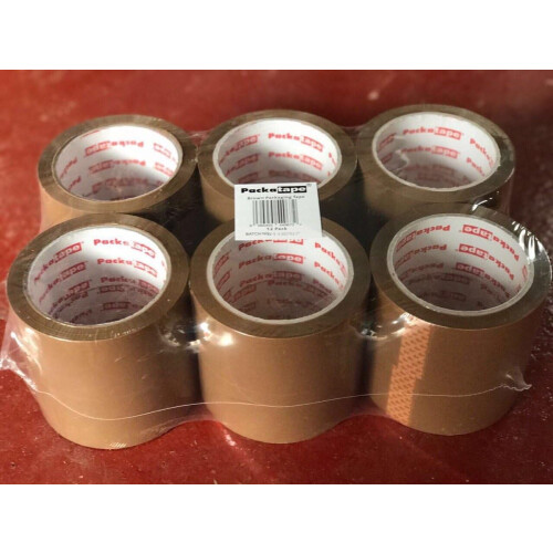 General Purpose Packaging Tape 12 Rolls Brown 48mm x 66m 1