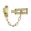 Polished Brass Locking Door Chain, Front Door Security Chain with External Key Unlocking Mechanism. 4