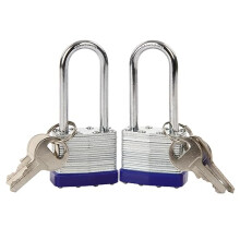 SEPOX Twins Heavy Duty Padlock Keyed Alike, 40MM 1-9/16" Laminated Steel Lock Body, 2-3/8" Extra Long Shackle, 2Pcs Locks with Same Key 4Pcs, Ideal