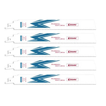 Reciprocating Saw Blade Bi-Metal Cobalt Sabre Saw Blades for Heavy Metal Cutting 225mm 14TPI R926PM+ (5-Pack)