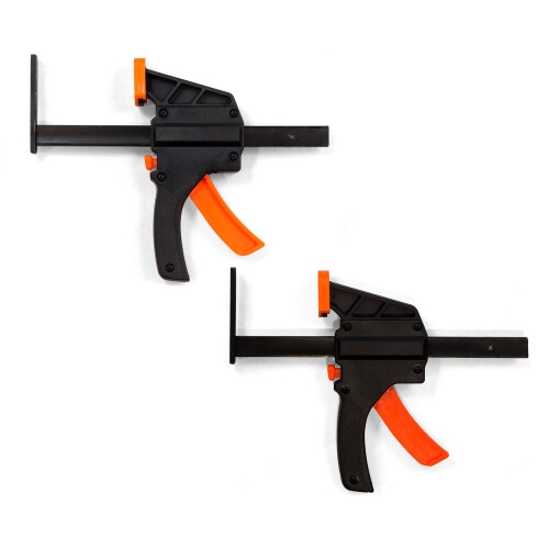 WEN 36053C 6" Quick Release Track Saw Clamps (2 Pack), Black