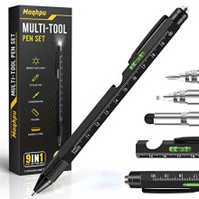 Gifts for Men, 9 in 1 Multi Tool Pen Gadgets for Men, Presents for Mens Gifts, Birthday Gifts for Him/Dad Gifts, Gifts for Men Who Have Everything,
