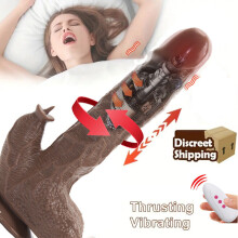 Heated Rotating Real Dildo Clitoris Sex Toys Masturbator for Women