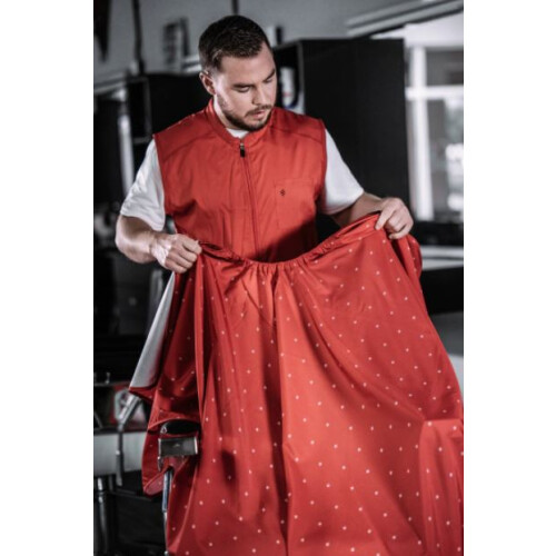 Barber Strong The Barber Cape Shield Collection Red
