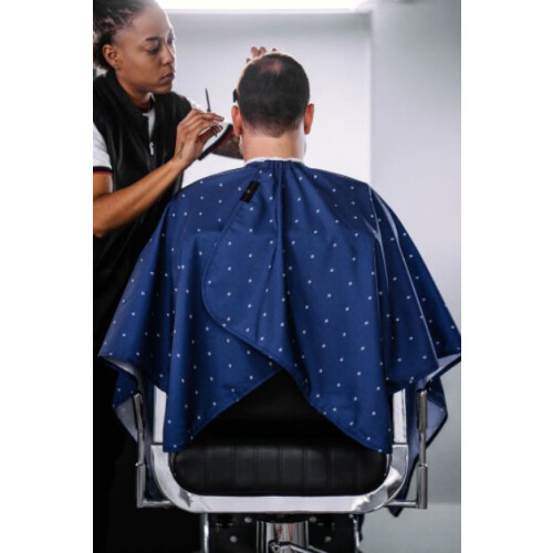 Barber Strong The Barber Cape Shield Collection Blue