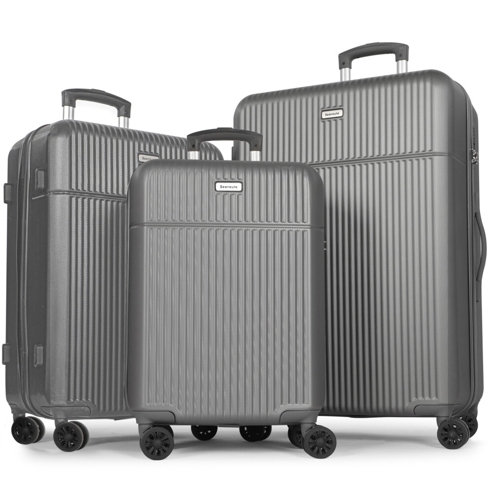 Suitcase Sets 3 Piece ABS Hard Shell Lightweight Durable Trolley Travel Luggage Set with 4 Spinner Wheels and TSA Lock-image-OPC-PDHBNCH-NEW