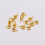(Gold, 5mm) Stud Earring Basic Pins Stoppers Connector 1
