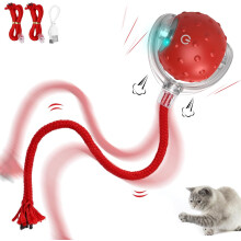Motorized Automatic Cat Toy for Indoor Cats - Interactive, Obstacle-Avoiding Mobile Toy with Bird Calls, 3 Modes, All Floors