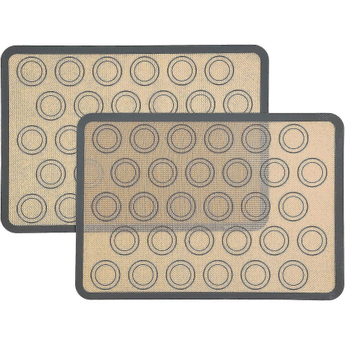 Baking Mat For Macarons Made Of Silicone, 2 Pieces