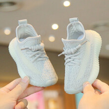 (Grey, UK 8.5 Kids=EU 26) Kids Trainers Boys Girls Running Children Sports Shoes School Sneakers