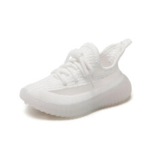 (White, UK 8.5 Kids=EU 26) Kids Trainers Boys Girls Running Children Sports Shoes School Sneakers