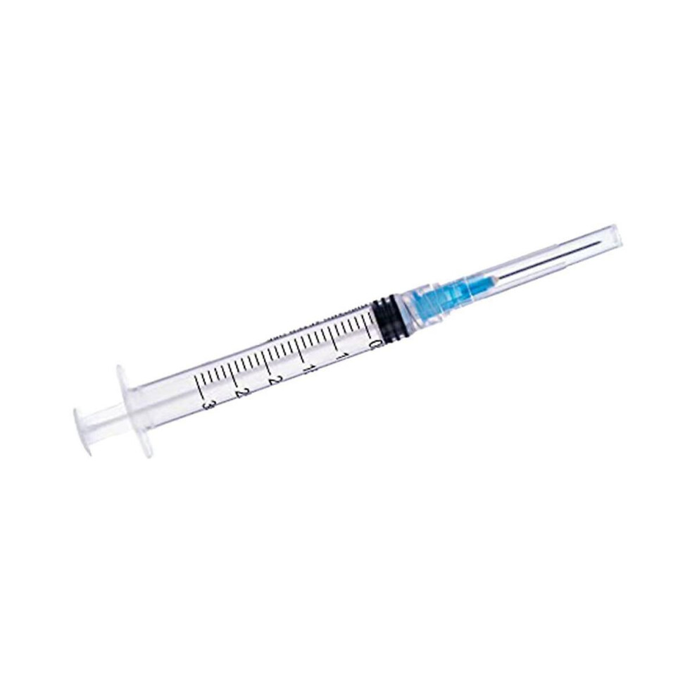 3ml Syringe With 23g 1in Needle - Disposable Individual Packaging (3ml-23g-100pack)