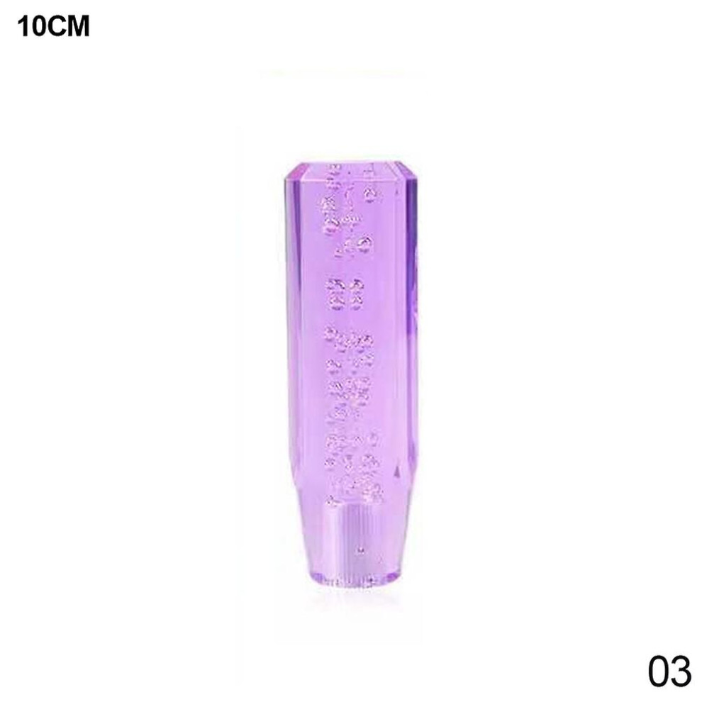 (10Cm ) 10/15Cm Universal Car Manual Gear Shift Knob Stick Crystal Bubble Manual Transmission Gear Stick Lever Shifter Knob Gear Shift Purple 9158807007119