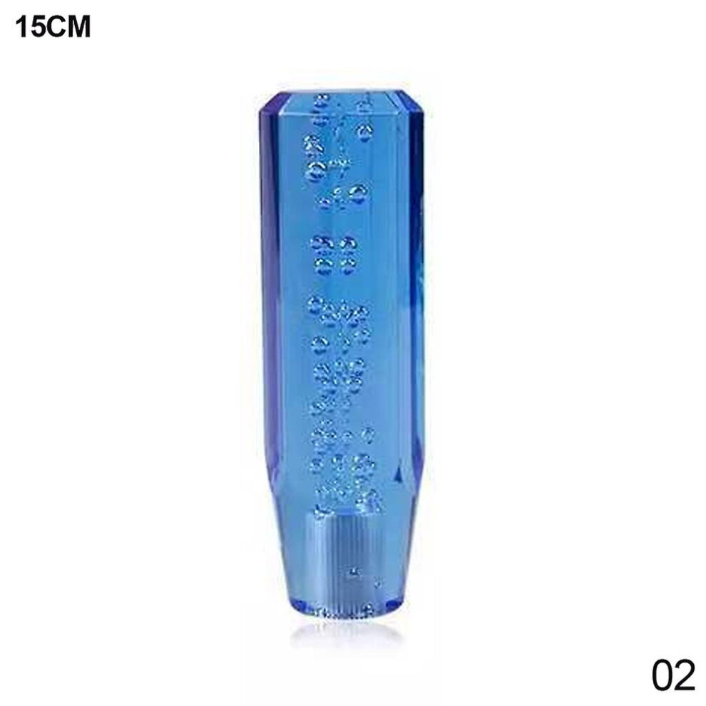 (15Cm ) 10/15Cm Universal Car Manual Gear Shift Knob Stick Crystal Bubble Manual Transmission Gear Stick Lever Shifter Knob Gear Shift Blue 9158807007133
