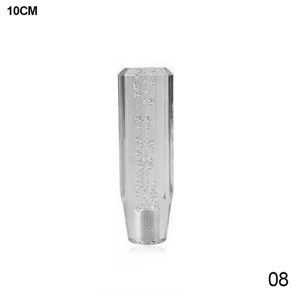 (10Cm ) 10/15Cm Universal Car Manual Gear Shift Knob Stick Crystal Bubble Manual Transmission Gear Stick Lever Shifter Knob Gear Shift Gray 9158807007140