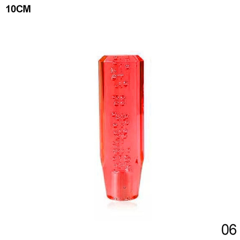 (10Cm ) 10/15Cm Universal Car Manual Gear Shift Knob Stick Crystal Bubble Manual Transmission Gear Stick Lever Shifter Knob Gear Shift Red 9158807007157