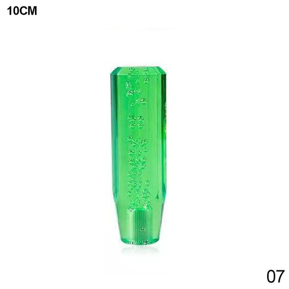 (10Cm ) 10/15Cm Universal Car Manual Gear Shift Knob Stick Crystal Bubble Manual Transmission Gear Stick Lever Shifter Knob Gear Shift Green 9158807007164