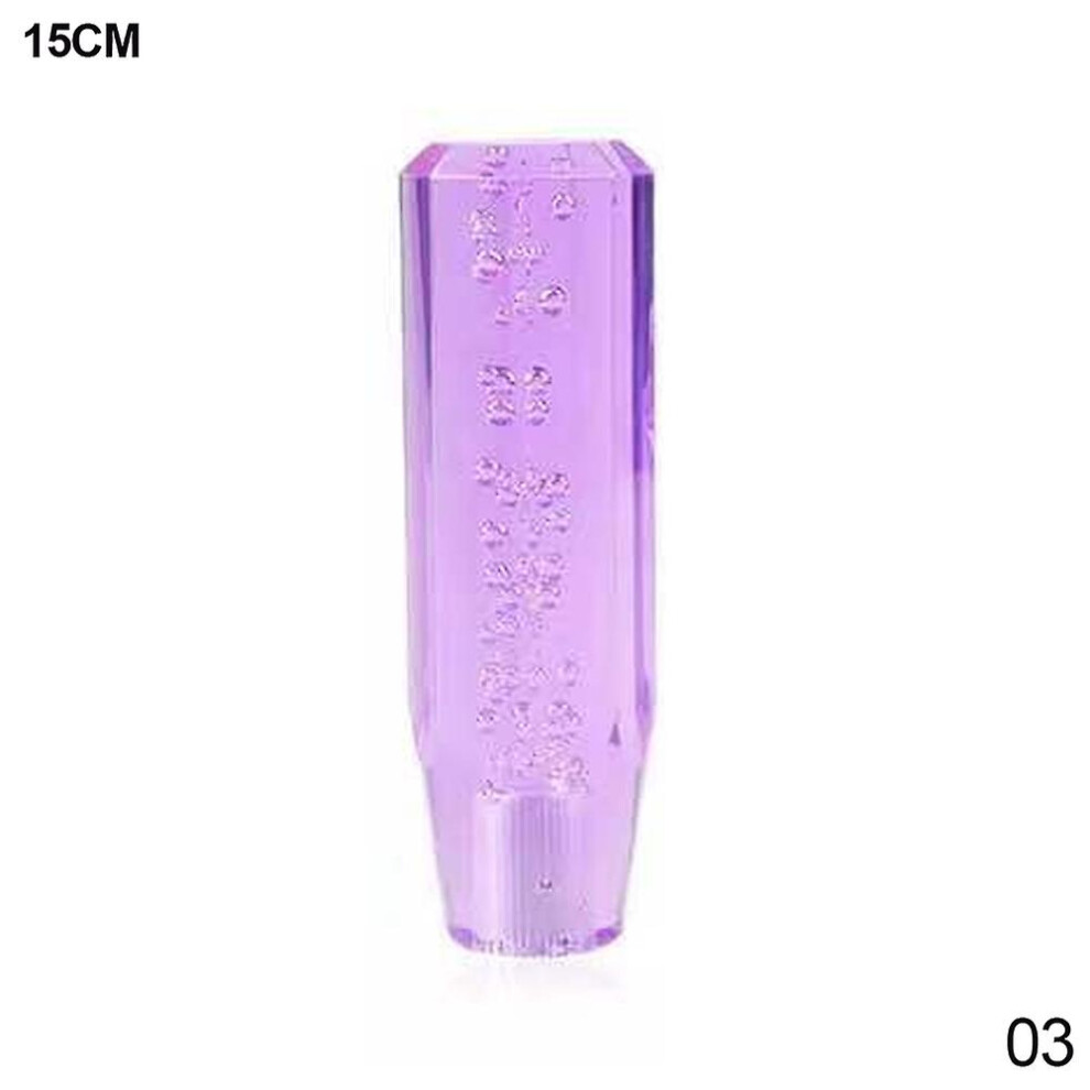 (15Cm ) 10/15Cm Universal Car Manual Gear Shift Knob Stick Crystal Bubble Manual Transmission Gear Stick Lever Shifter Knob Gear Shift Purple 9158807007188
