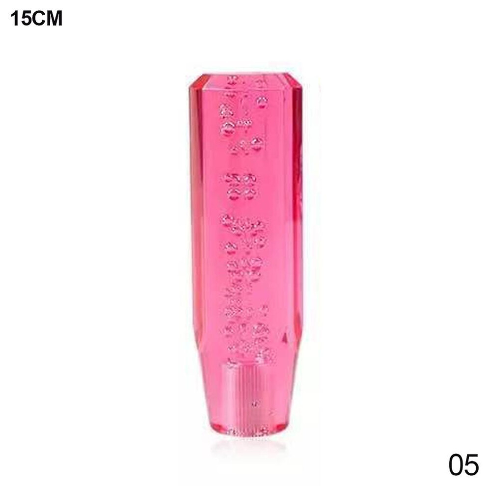 (15Cm ) 10/15Cm Universal Car Manual Gear Shift Knob Stick Crystal Bubble Manual Transmission Gear Stick Lever Shifter Knob Gear Shift Pink 9158807007195