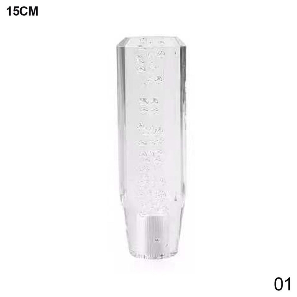 (15Cm ) 10/15Cm Universal Car Manual Gear Shift Knob Stick Crystal Bubble Manual Transmission Gear Stick Lever Shifter Knob Gear Shift White 9158807007225