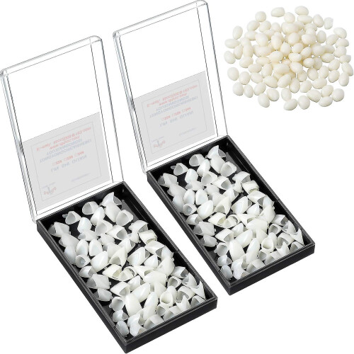 100 Piece Dental Temporary Crowns Front Teeth Back Teeth Temporary Teeth Replacement Kit 1