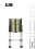 6.2M Multi-Purpose Aluminium Telescopic Extendable Ladder Rubber Feet 1