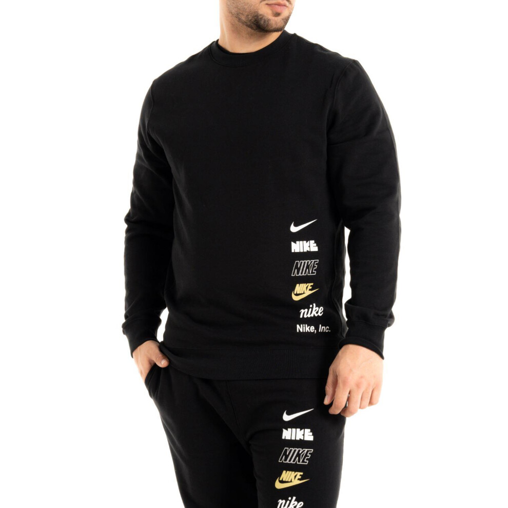 (XXL) Nike - Club Fleece + Sweatshirt Black