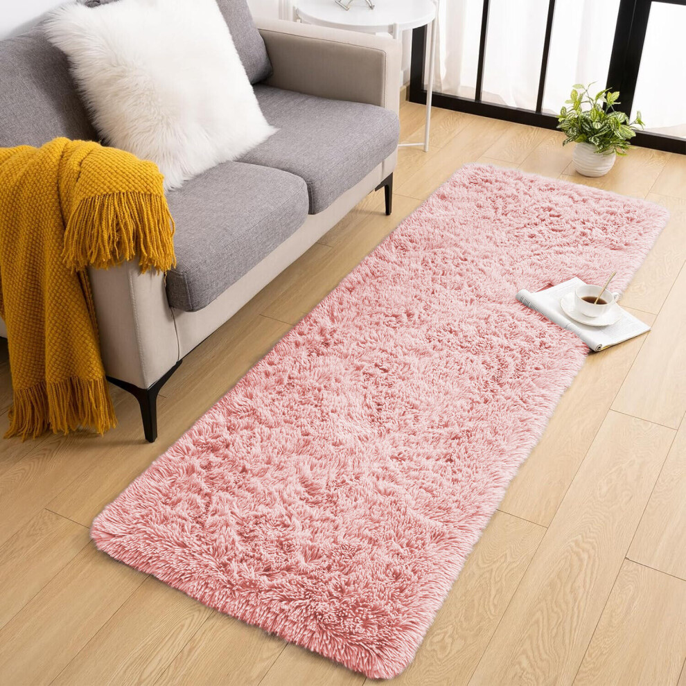 Oxford Homeware (60Cm X 220Cm (2Ft X 7Ft 7")_Runner., Pink) Non Slip Rug Area Rug Living Room Bed Room Not,Specified