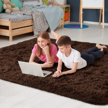(120cm x 170cm (4ft x 5ft 8")., Brown) Non Slip Rug Area Rug Living Room Bed Room