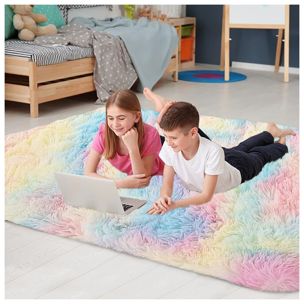 Oxford Homeware (120Cm X 170Cm (4Ft X 5Ft 8")., Rainbow) Non Slip Rug Area Rug Living Room Bed Room Not,Specified