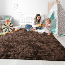 (200cm x 290cm (6ft 8" x 9ft 7")., Brown) Non Slip Rug  Area Rug Living Room Bed Room