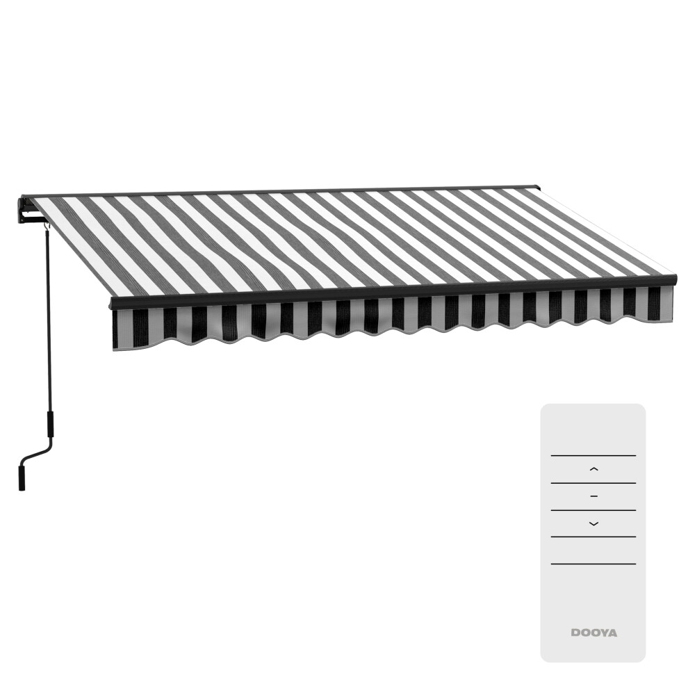 3.5 X 2.5m Electric Retractable Awning Aluminium Frame Sun Canopy