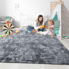 (160cm x 230cm (5ft 4" x 7ft 8")., Grey) Non Slip Rug Area Rug Living Room Bed Room