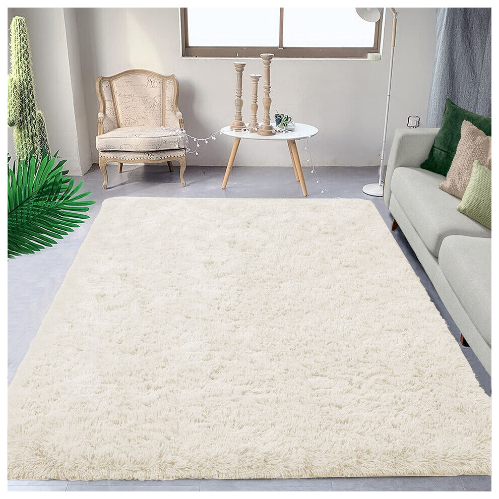 Oxford Homeware (120Cm X 170Cm (4Ft X 5Ft 8")., Cream) Non Slip Rug Area Rug Living Room Bed Room Not,Specified