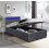 Comfy Living (3ft Single, Dark Grey) Modern Fabric Ottoman Gas Lift Bed Frame With LED 1