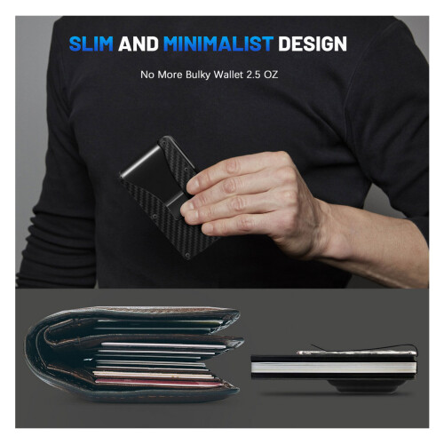 Metal AirTag Credit Card Holder  RFID Blocking 2
