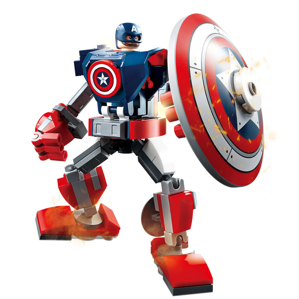 (Captain America) New Marvel Avengers Minifigure Joints Operable Lego Building Blocks Kids Toys