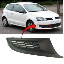 VW Polo Mk8 2009-2014 Front Bumper Fog Grille Cover Trim Driver Side
